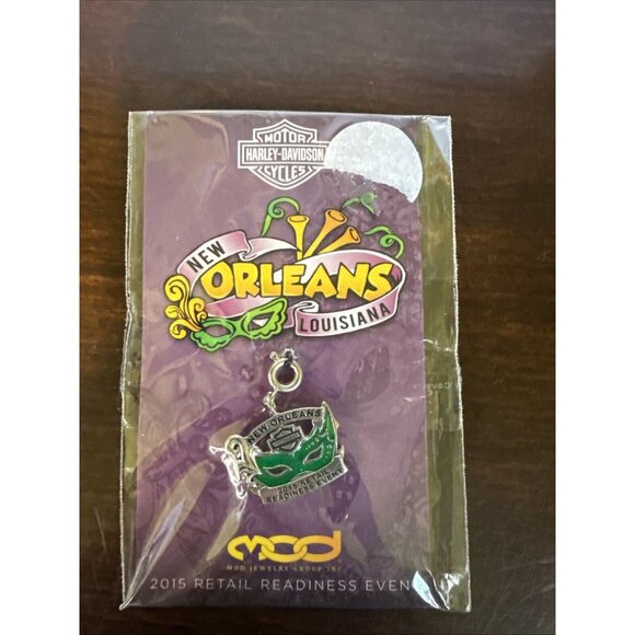 Official Harley-Davidson Sterling Silver Dealer Meeting Charm - New Orleans 2015 - Picture 1 of 5